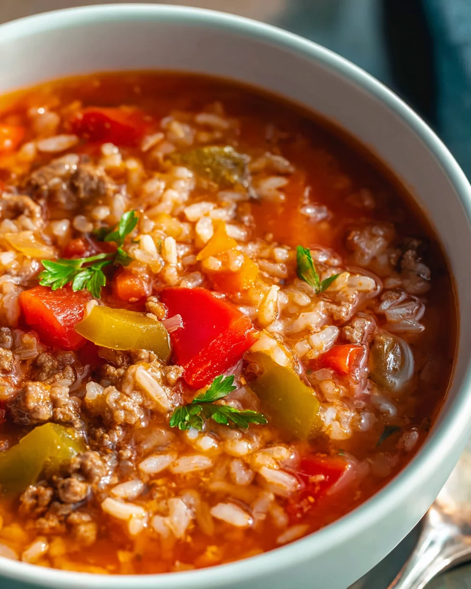 Delicious Crock Pot Stuffed Pepper Soup Recipe for Dinner