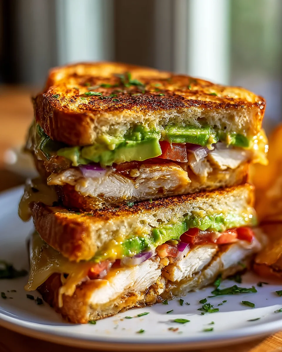 Delicious Chicken Avocado Melt Sandwich Recipe You’ll Love!