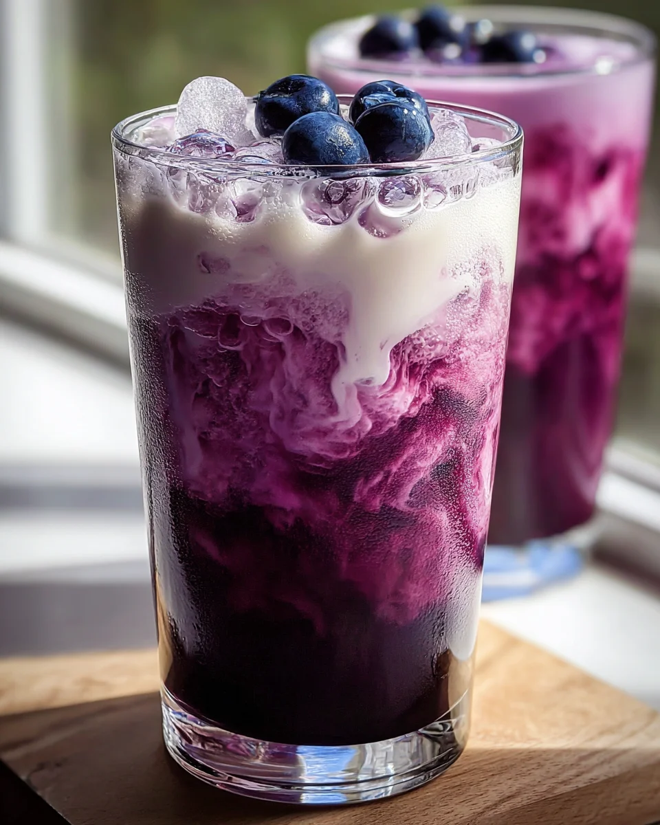 Refreshing Sugar Free Blueberry Italian Cream Soda Recipe