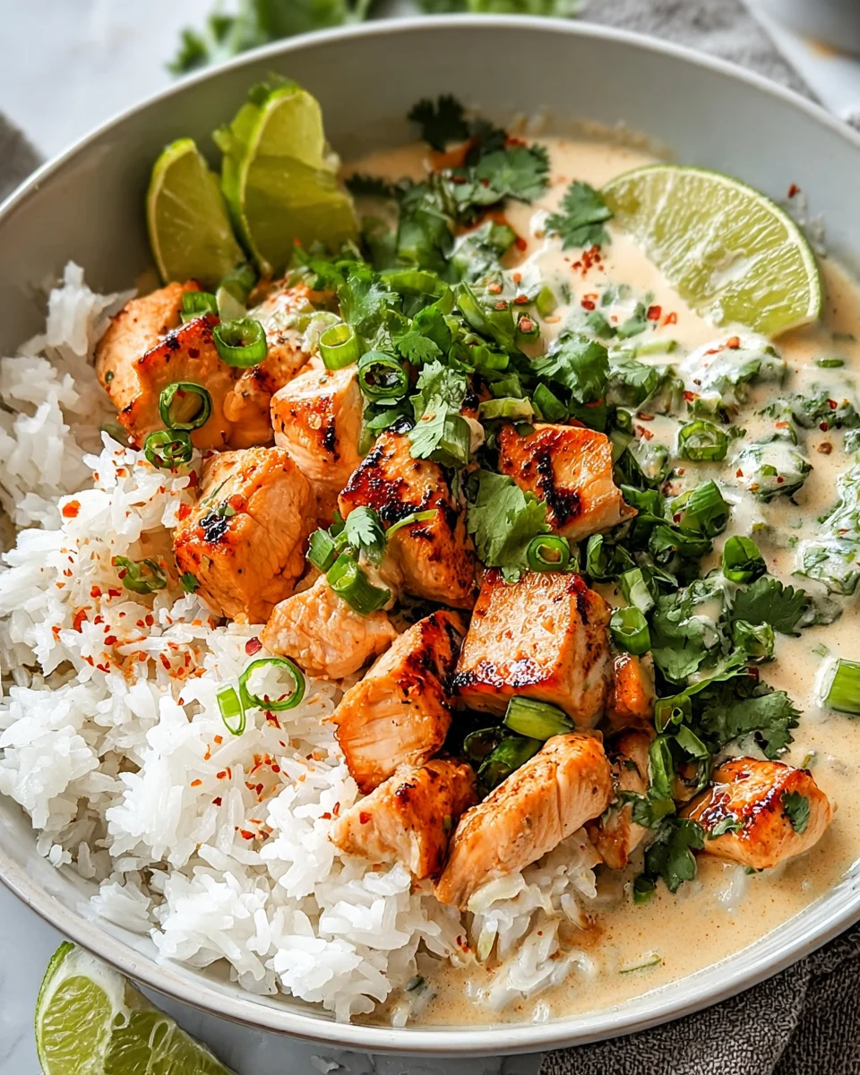 Coconut Chicken Rice Bowl: A Flavorful Tropical Delight