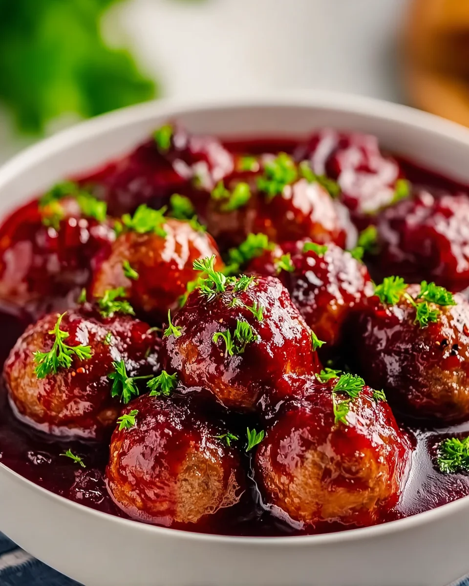 Quick Christmas Cranberry Meatballs: Easy Beef Holiday Appetizer