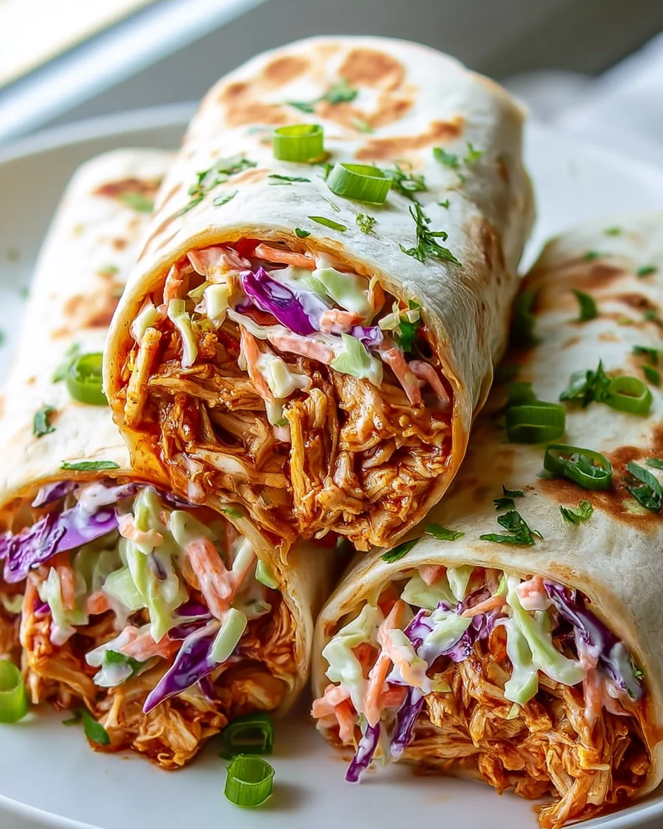 Easy BBQ Chicken Coleslaw Wraps: Your New Favorite Dinner!