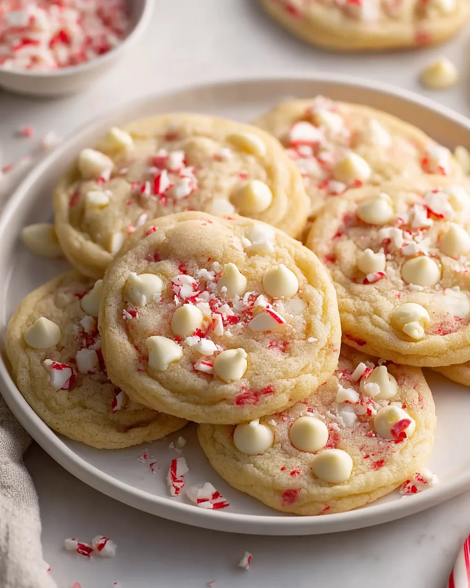 Delicious White Chocolate Peppermint Cookies for the Holidays