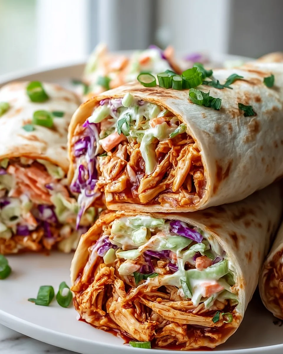 Easy BBQ Chicken Coleslaw Wraps: Your New Favorite Dinner!