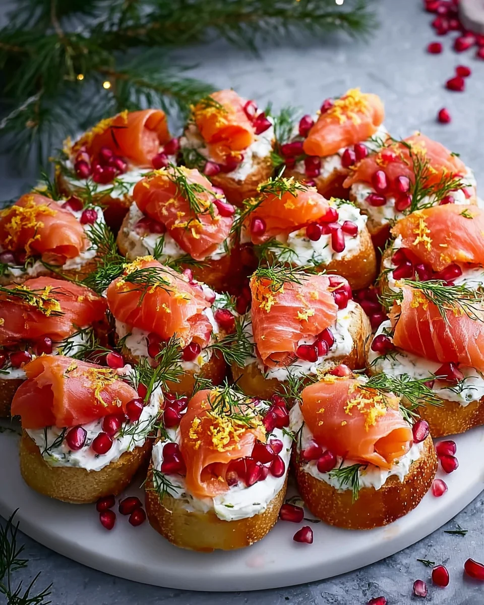 Delicious Christmas Salmon Bruschetta Wreath Recipe to Impress!