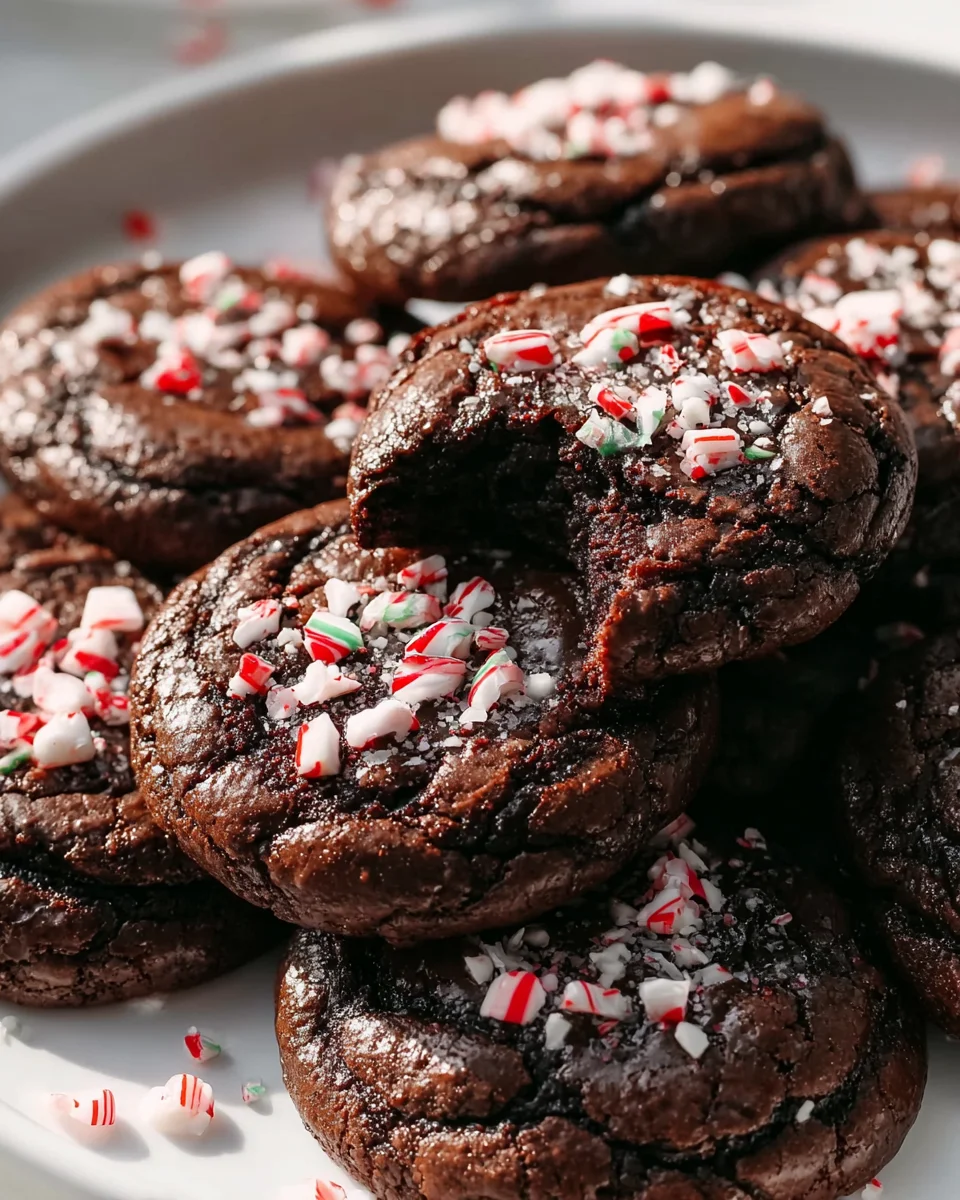 Decadent Peppermint Brownie Cookies for Holiday Joy