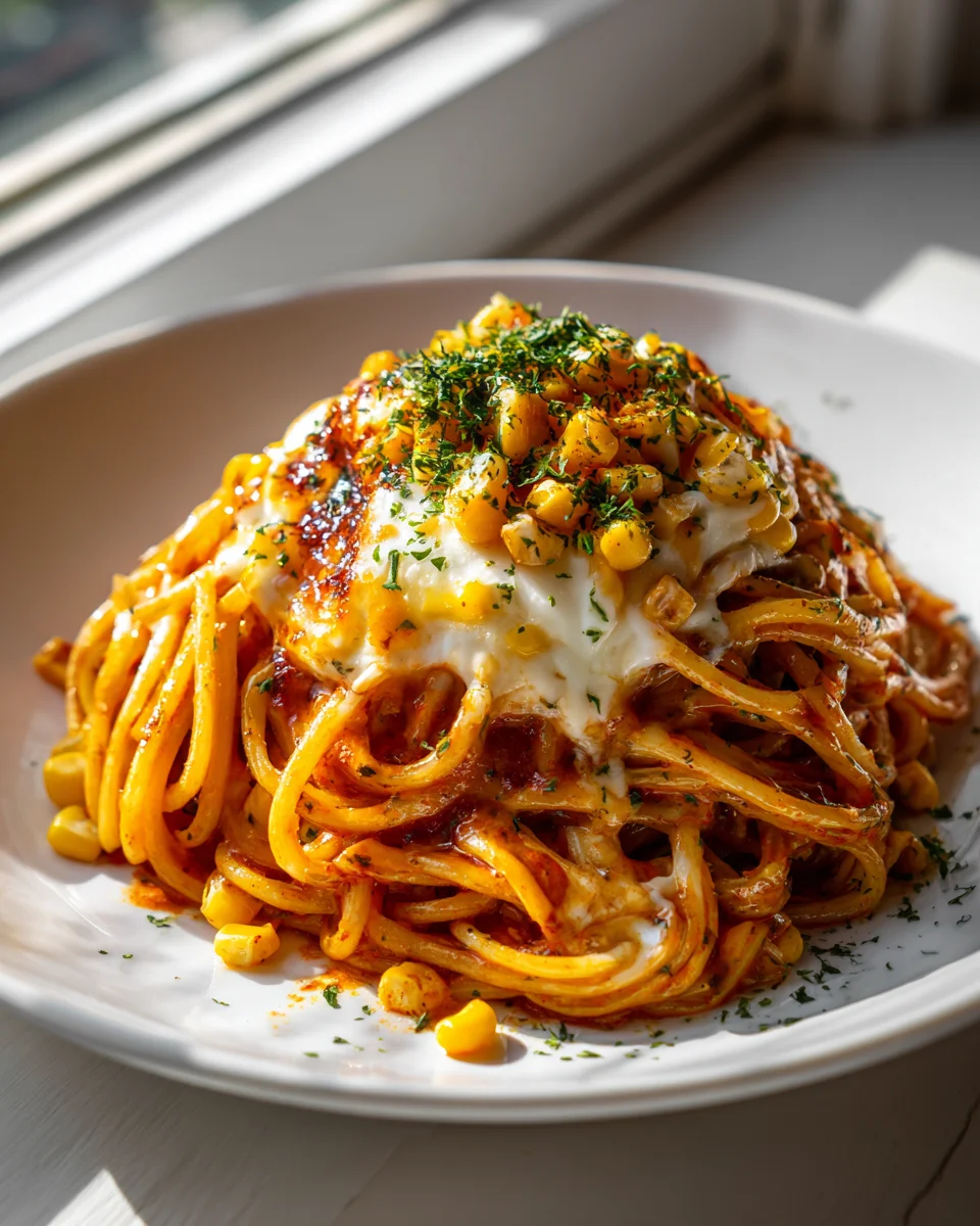 Spicy Noodles & Korean Corn Cheese: Flavor Explosion!