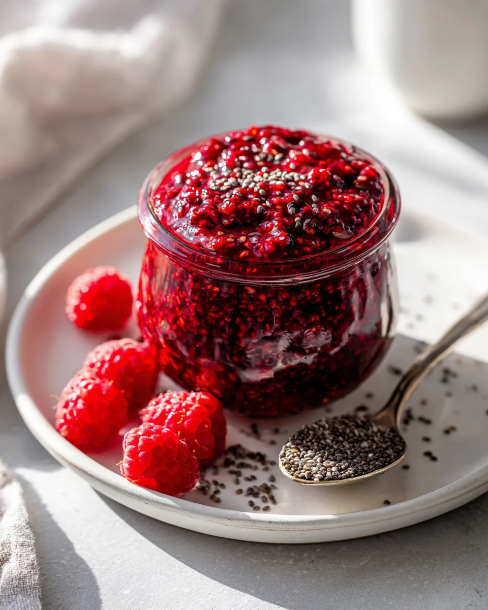 Raspberry Chia Jam Recipe - Quick & Easy No-Cook Spread!