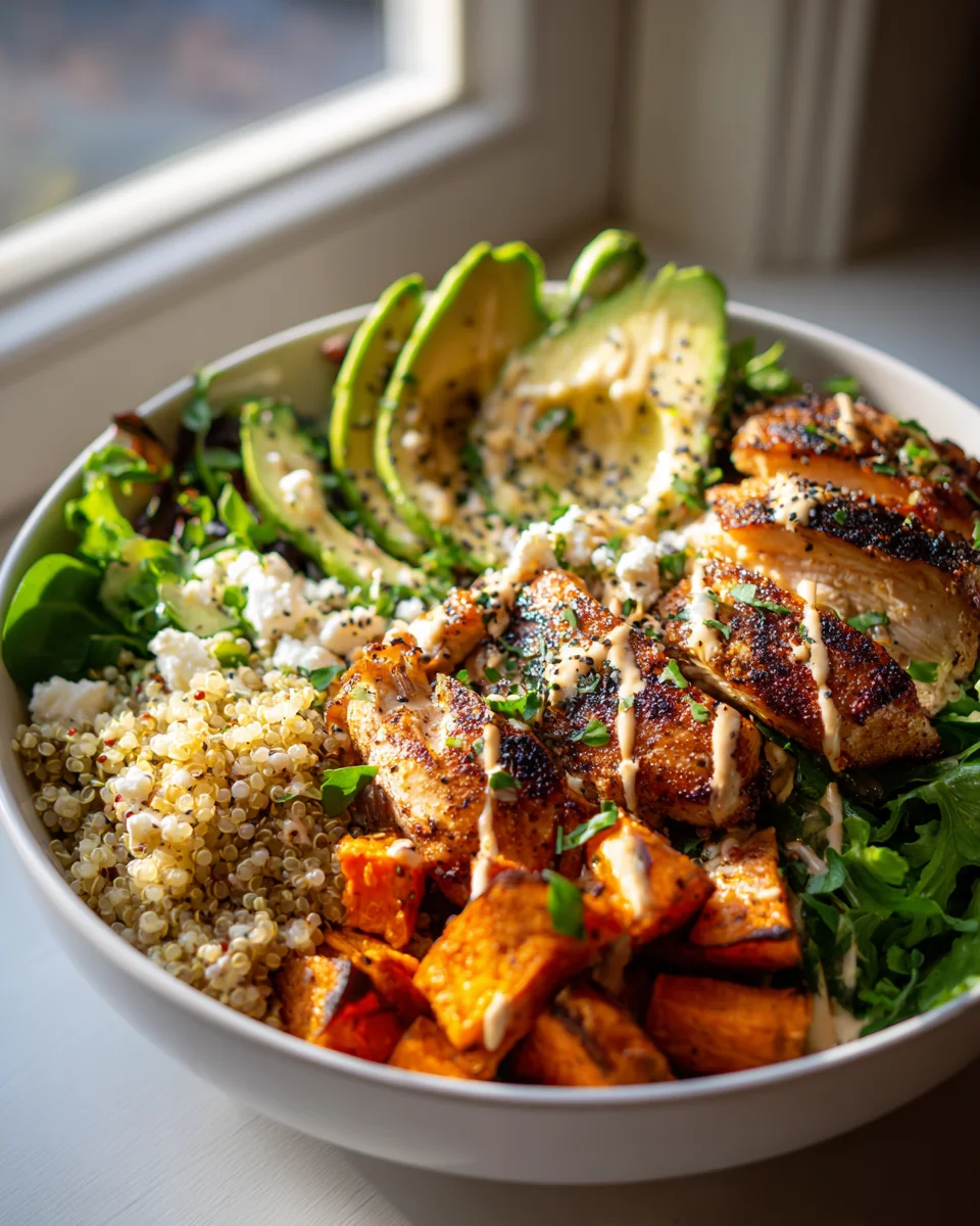 Healthy Grilled Chicken Sweet Potato Bowl – Quick Meal