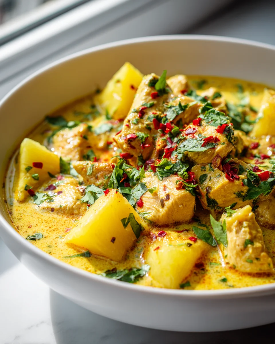 Delicious Coconut Pineapple Chicken Curry Recipe to Try Today