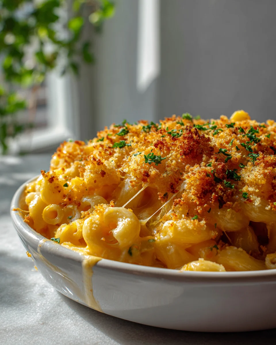 Ultimate Classic Cheesy Macaroni Bake w/ Crispy Topping