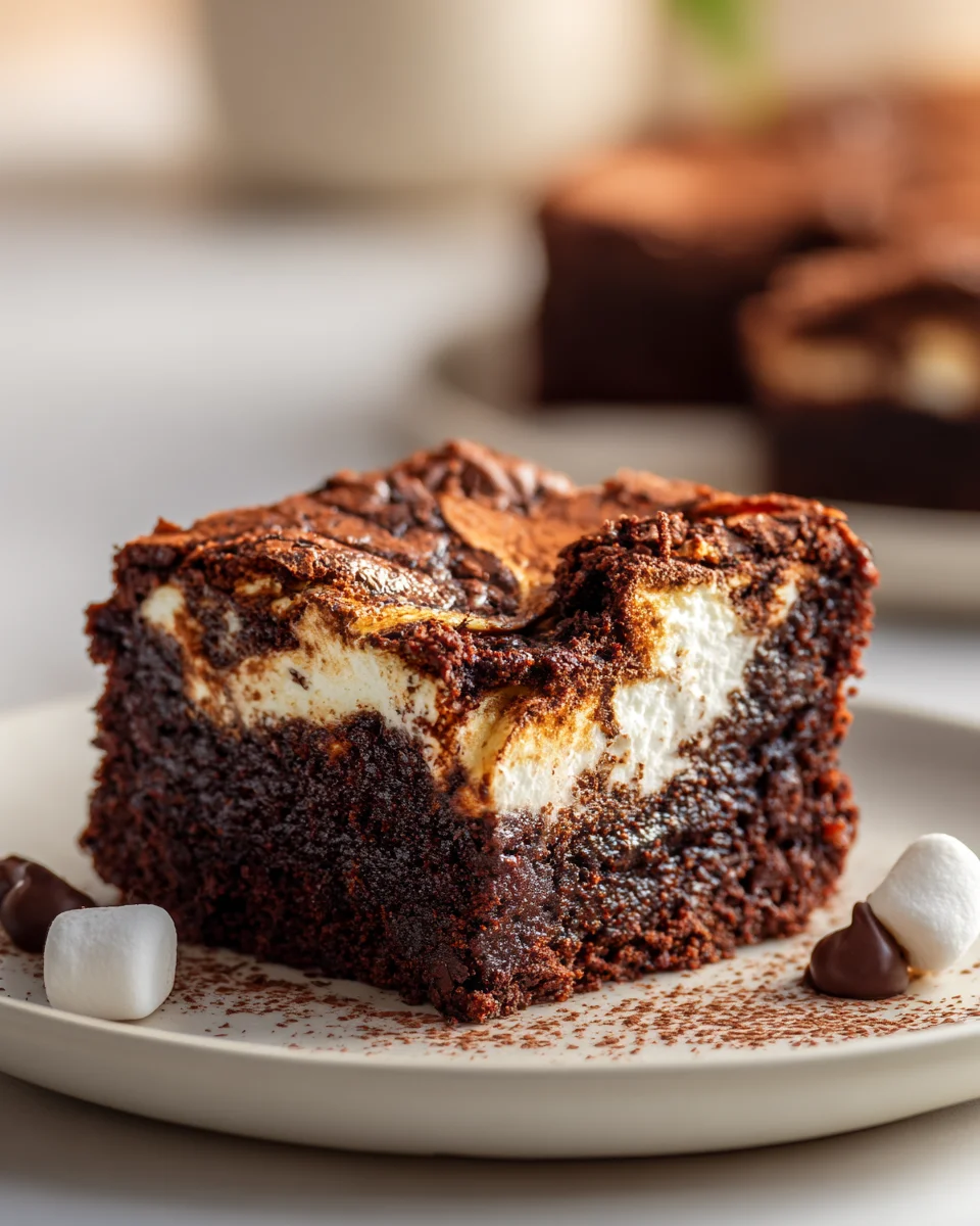 Best Fudgy, Gooey Marshmallow Swirl Brownies Recipe