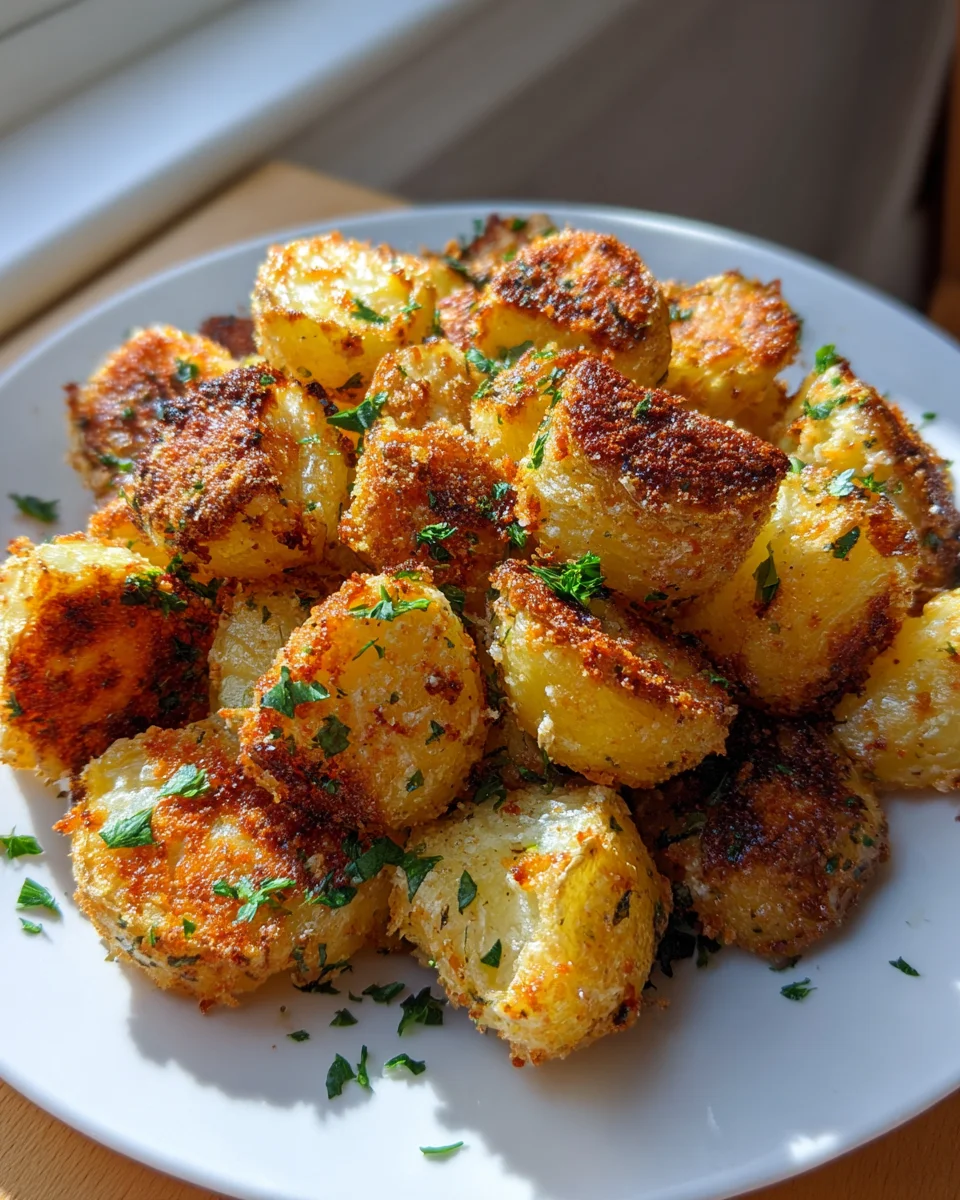 Crispy Parmesan Crusted Potatoes: Irresistible Side Dish