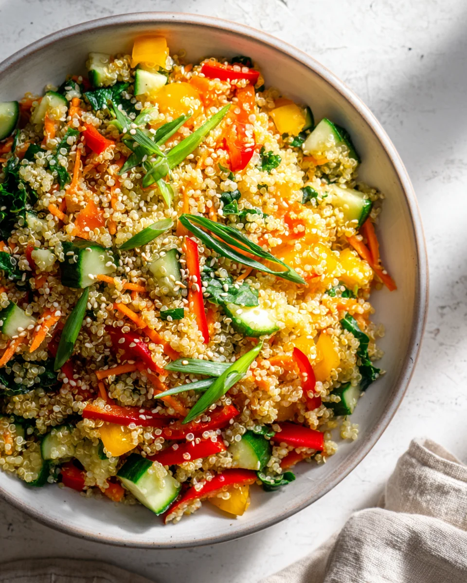 Delicious Sesame Quinoa Power Salad – Quick, Healthy Meal!