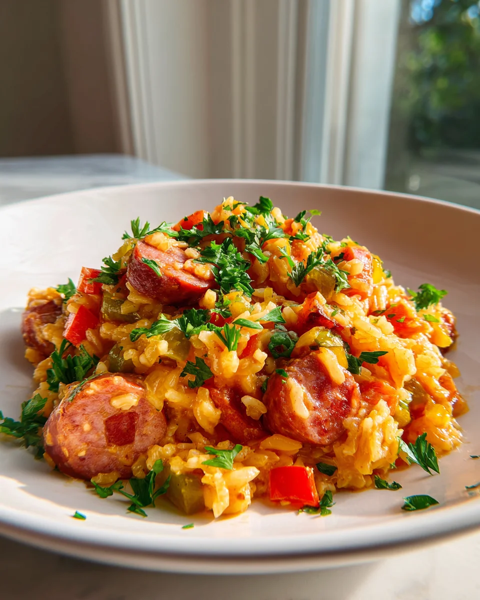 Quick One-Pot Smoked Sausage & Rice Recipe for Busy Nights