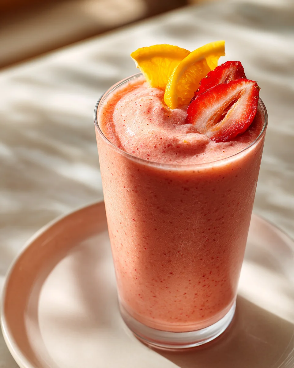Refreshing Strawberry Banana Smoothie: No Added Sugar!
