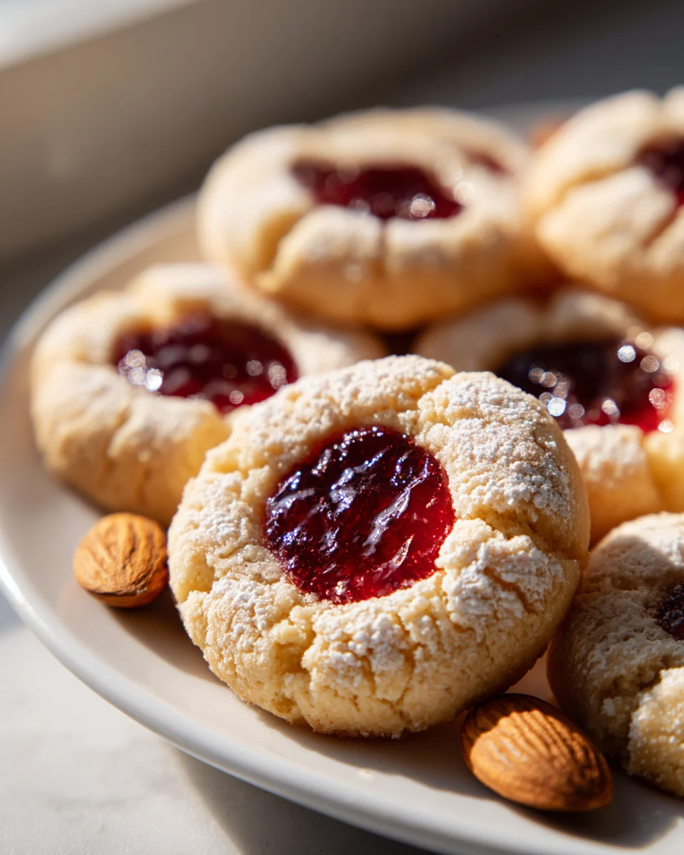 Easy Raspberry Almond Thumbprint Cookies to Bake Today