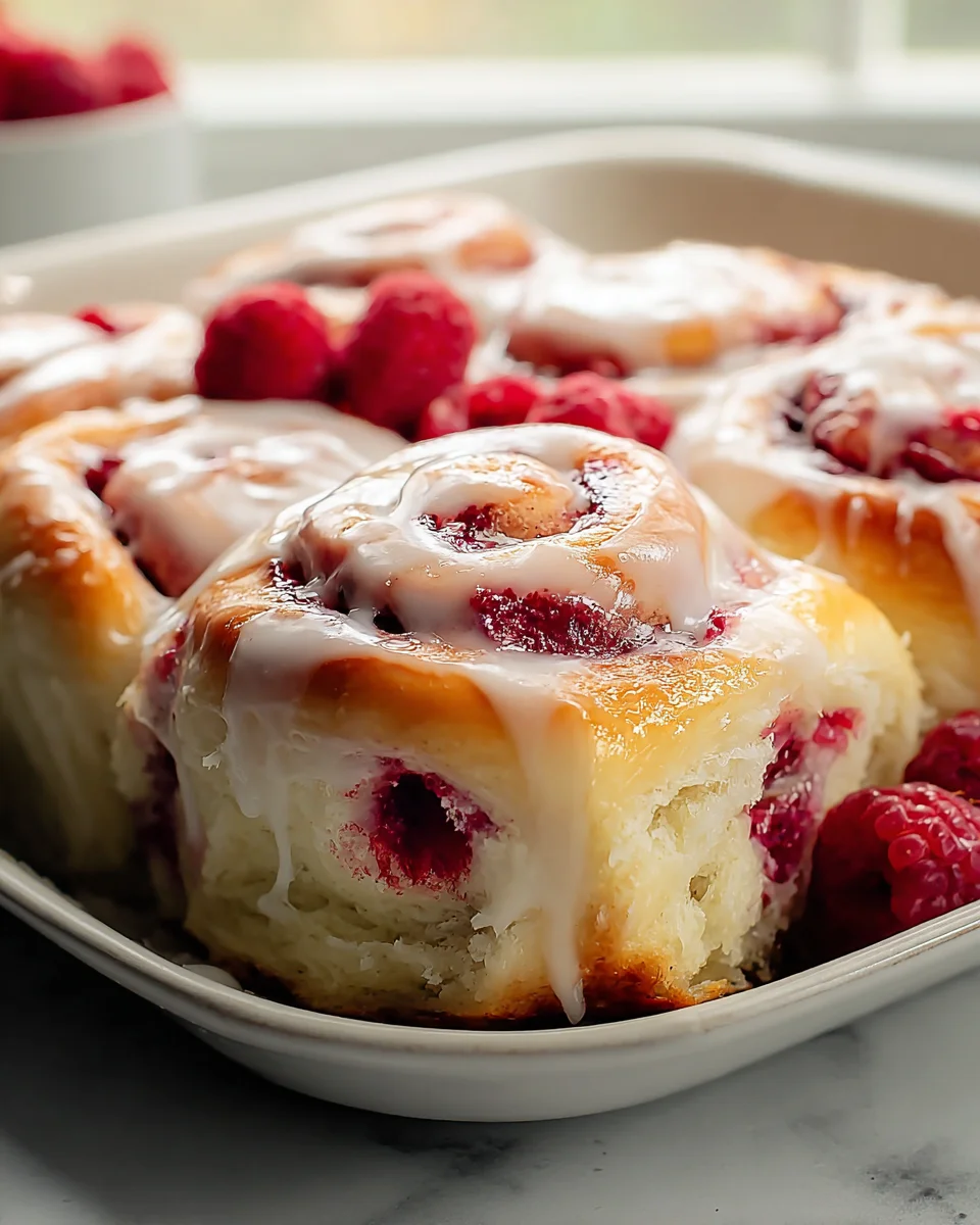 Delish Raspberry Sweet Rolls Recipe - So Delicious!