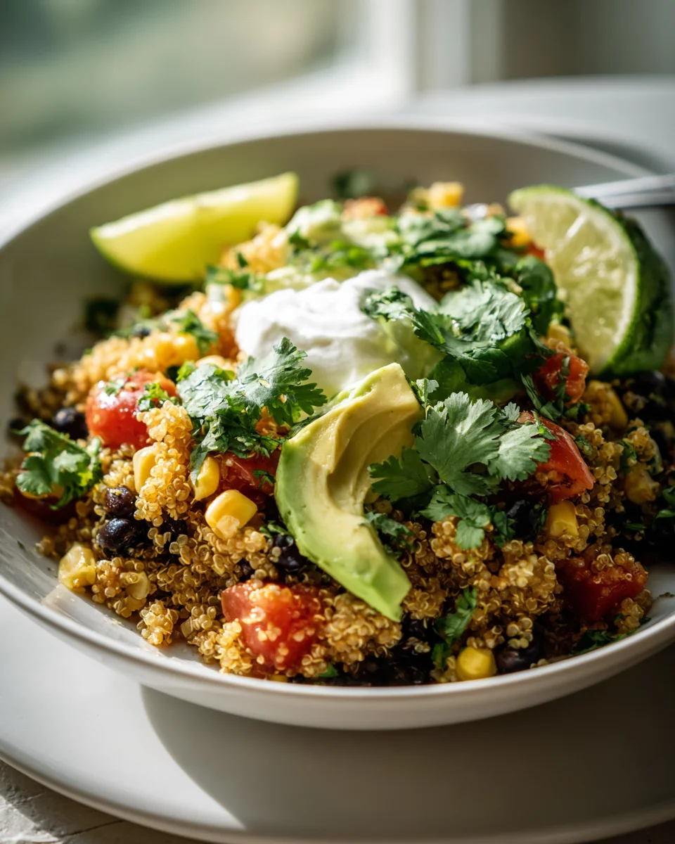 Healthy & Delicious Taco Bowls w/ Cilantro Lime Quinoa