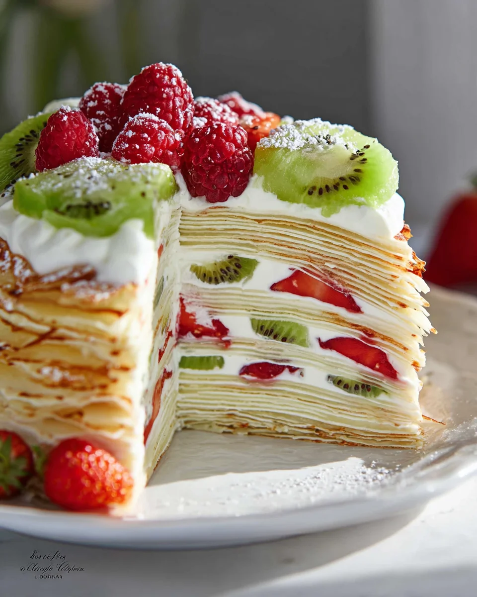 Delicious Fruit Crepe Cake Recipe – A Sweet Delight!