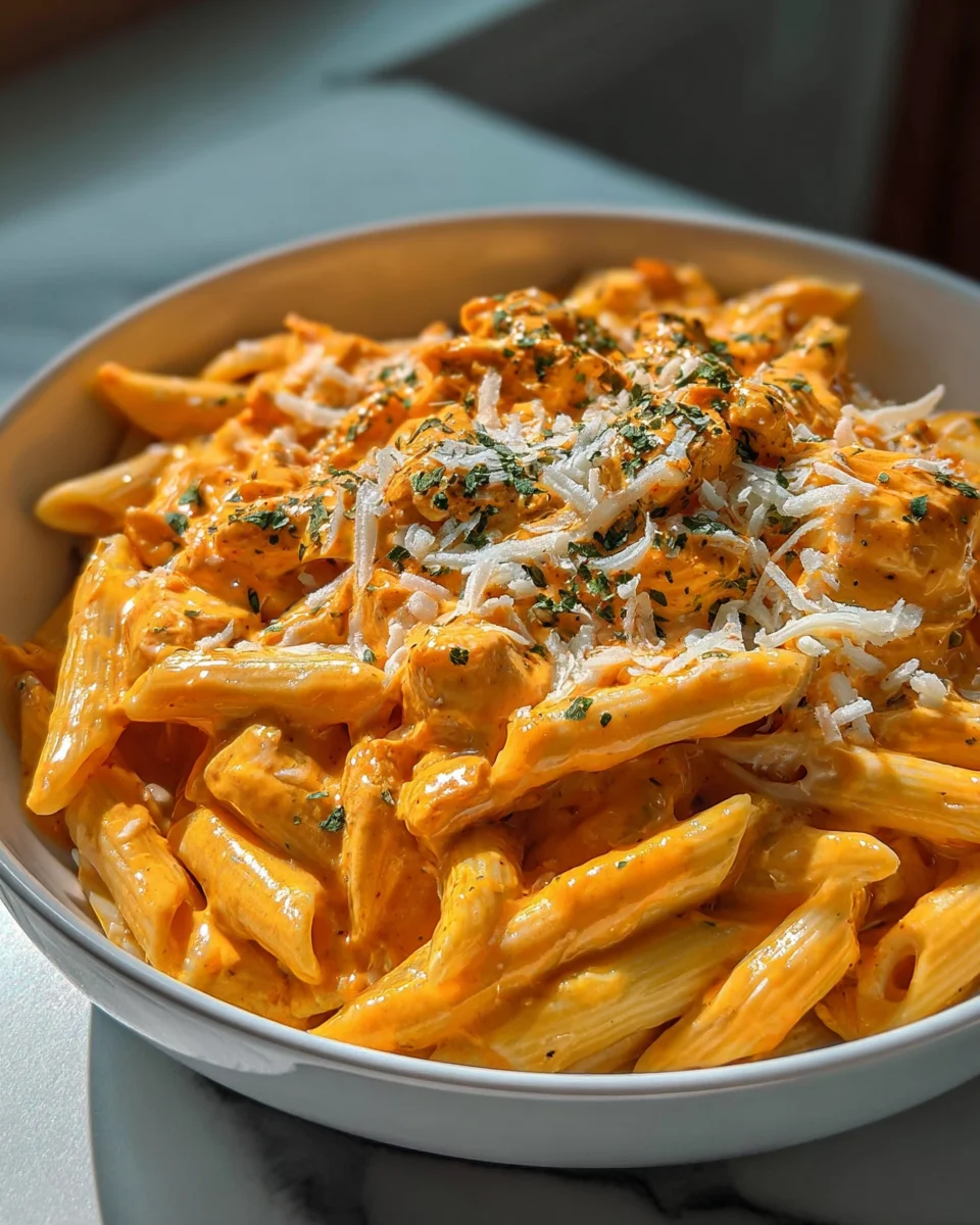 Buffalo Chicken Alfredo Penne: Spicy, Creamy, & Easy Recipe