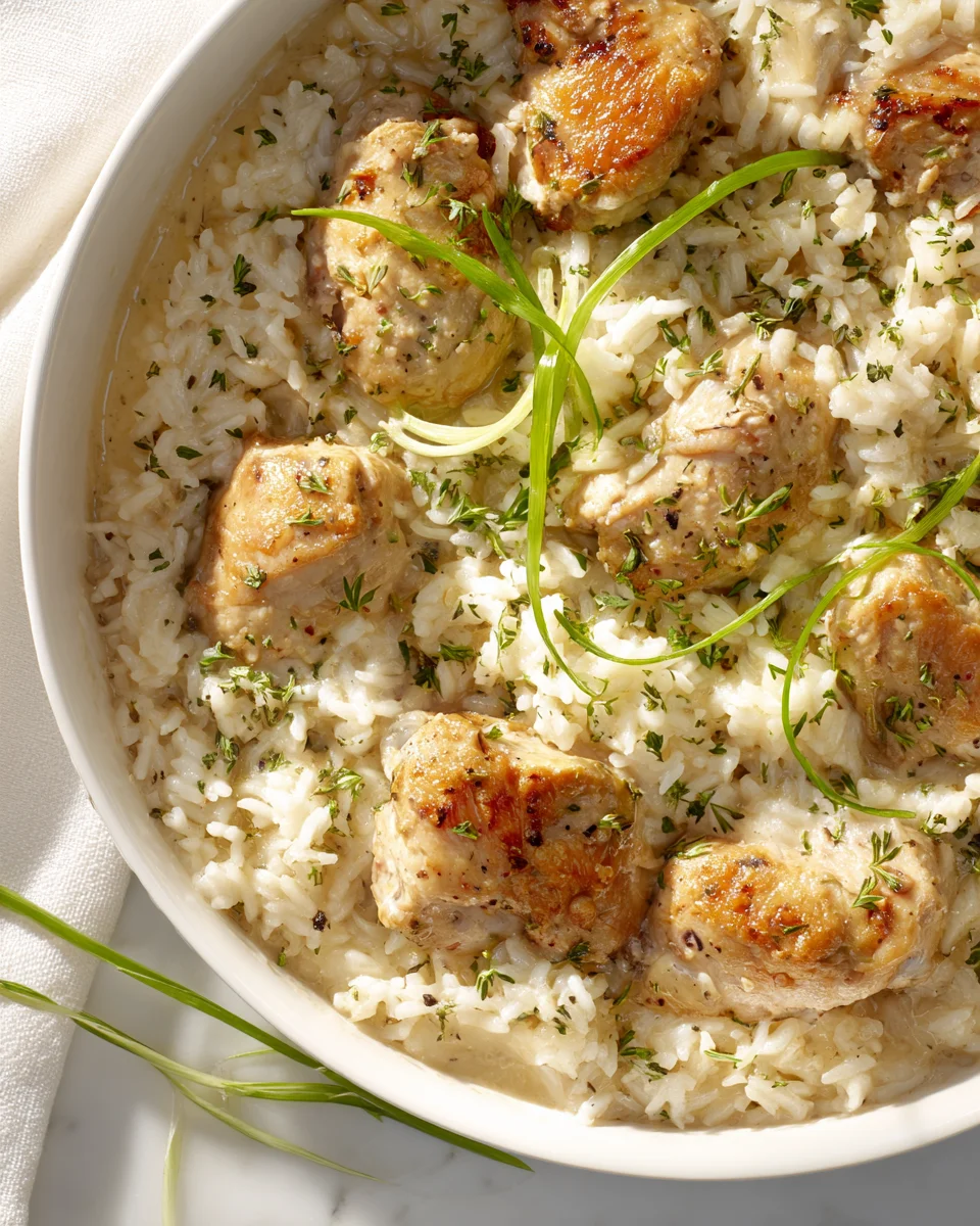 Easy Angel Chicken Rice Skillet Bake: One-Pan Meal!