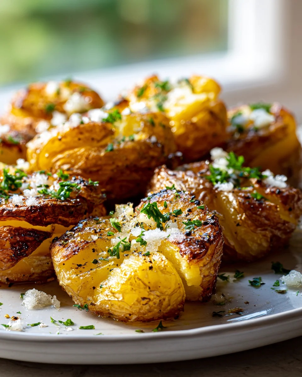 Best Crispy Smashed Potatoes with Garlic - Flavorful Side
