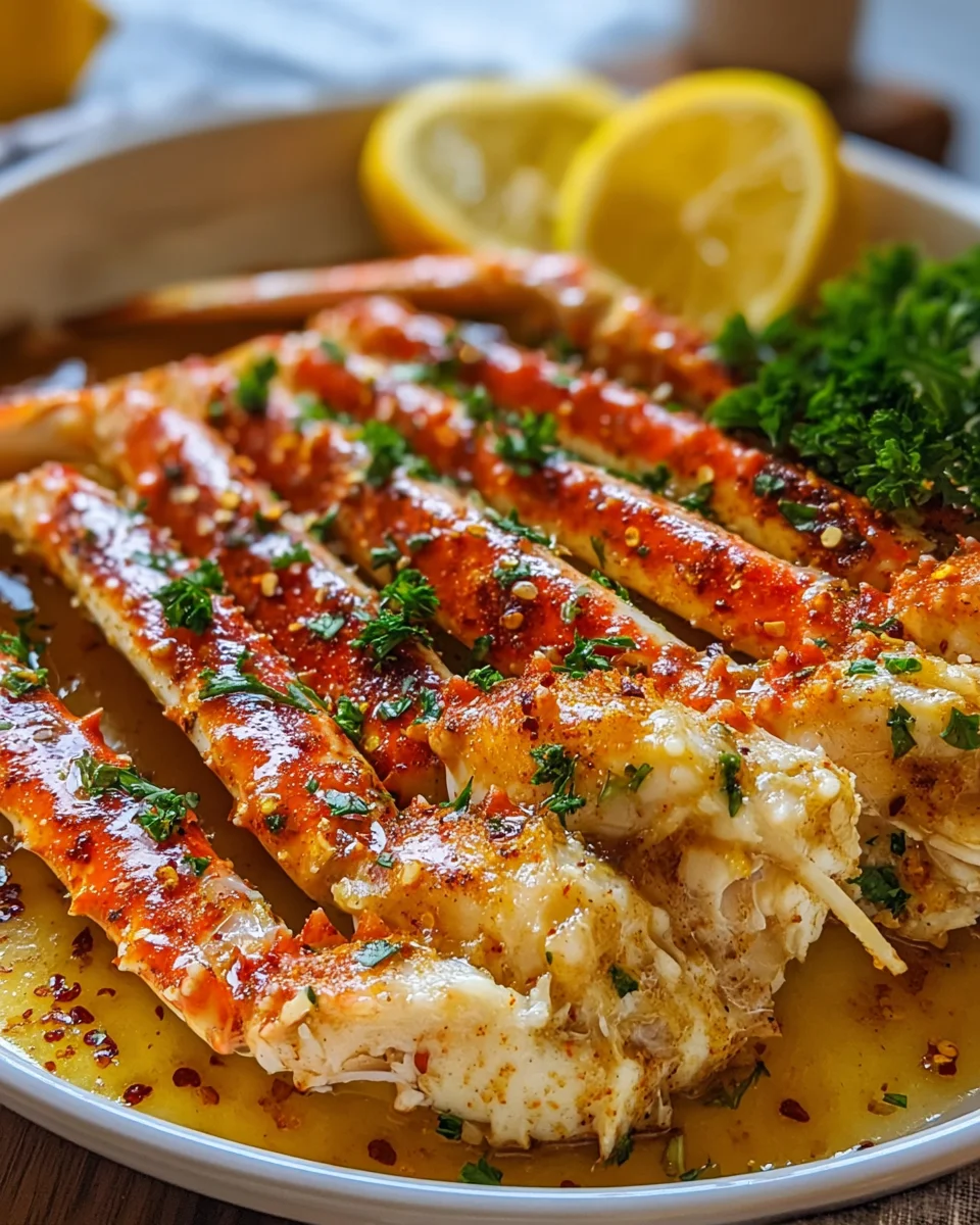 Baked Crab Legs in Butter Sauce: A Seafood Delight Recipe