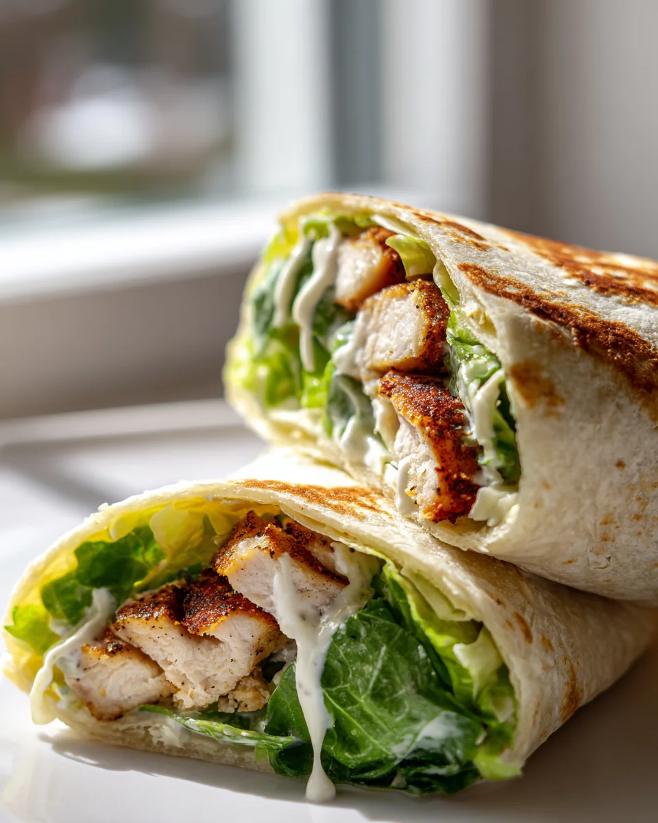 Crispy Chicken Caesar Wraps: A Deliciously Easy Recipe!