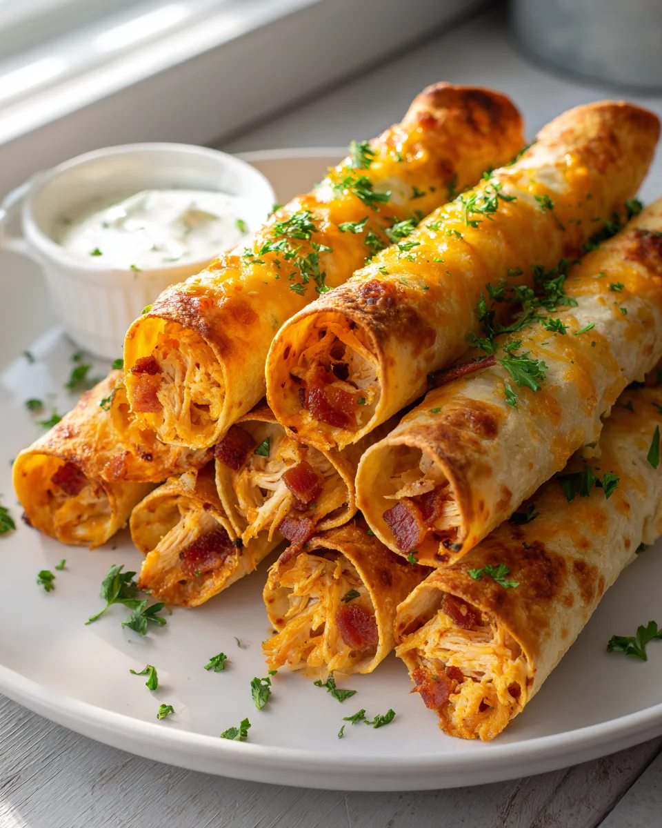 Keto Chicken Beef Bacon Ranch Taquitos: Ultimate Crunch!