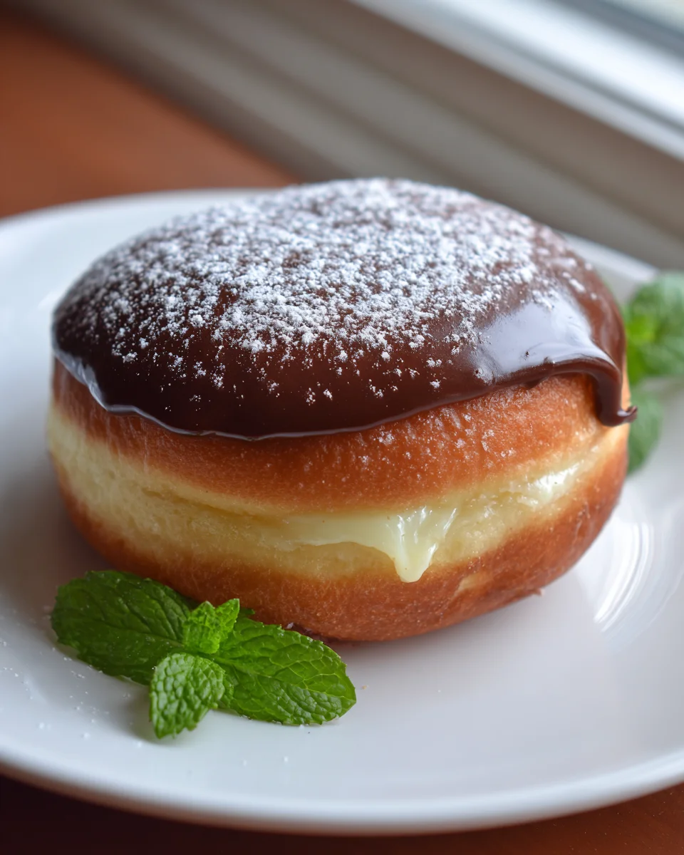 Best Boston Cream Donuts Recipe with Creamy Vanilla Filling