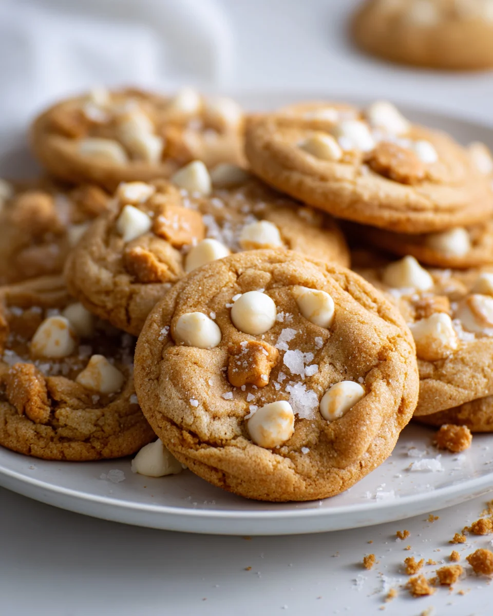 Amazing Biscoff Cookie Butter White Chocolate Chip Cookies