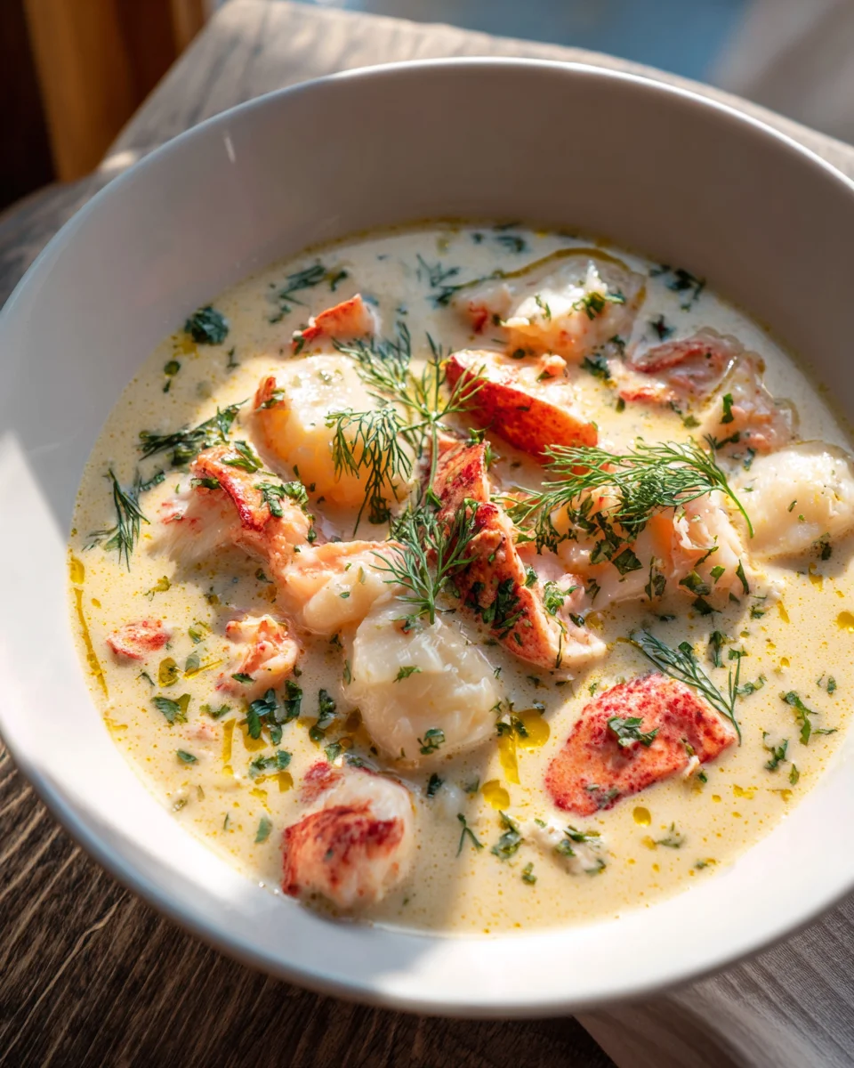 Lobster and Scallop Chowder: Creamy Seafood Delight Recipe
