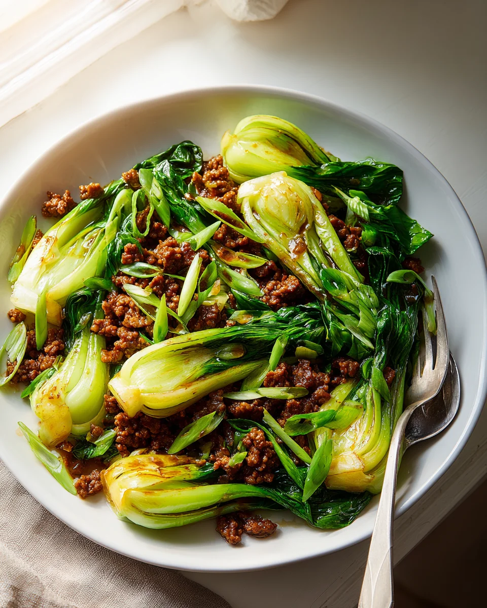 Beef Bok Choy Stir Fry Recipe – Healthy & Flavorful Dinner