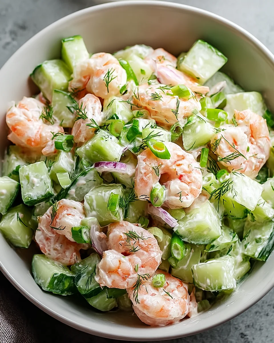 Refreshing Cucumber Shrimp Salad Recipe for a Light Meal