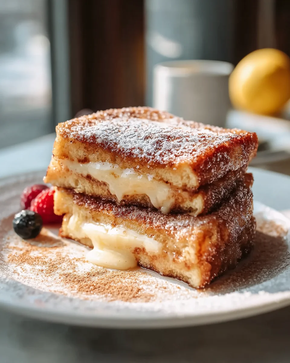 Best Churro Stuffed French Toast with Cinnamon Sugar