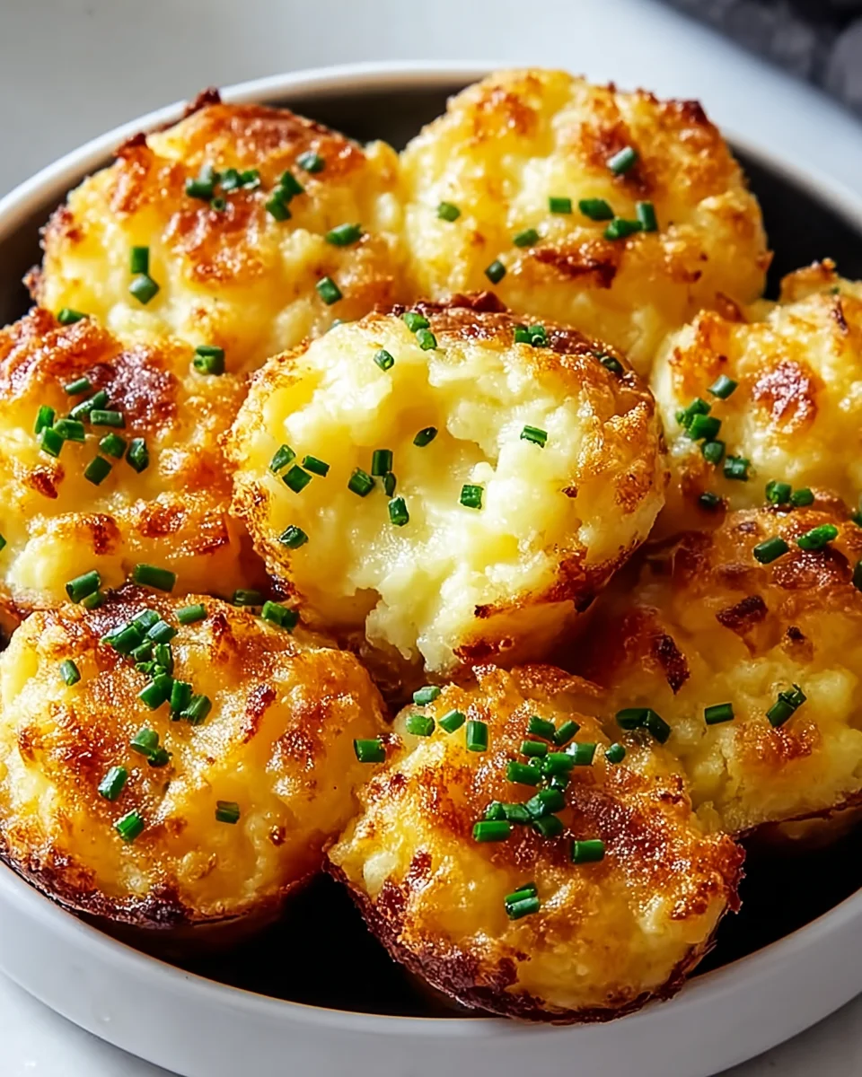 Golden Cheesy Mashed Potato Puffs Recipe - Irresistibly Delicious!
