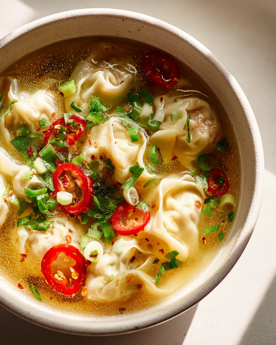 Easy Beef Wonton Dumpling Soup – Quick & Delicious!