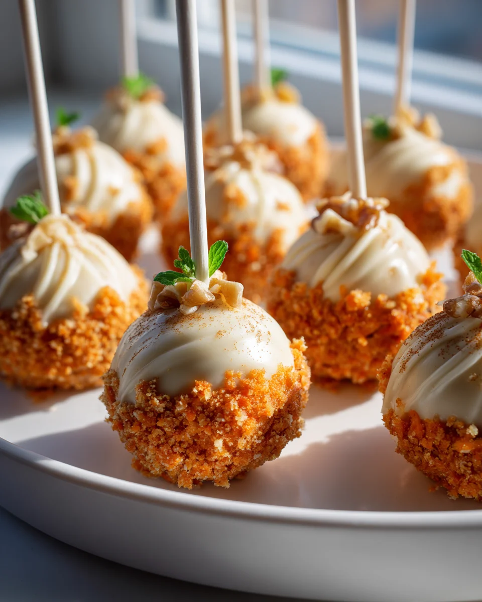 Delicious Carrot Cake Mini Pops: A Sweet Treat for All!