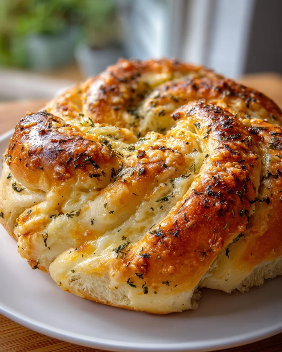 Swirled Garlic Herb and Cheese Bread Recipe for Flavorful Bites
