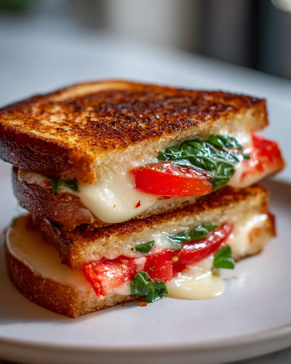 Delicious Tomato, Basil, and Havarti Grilled Cheese Recipe
