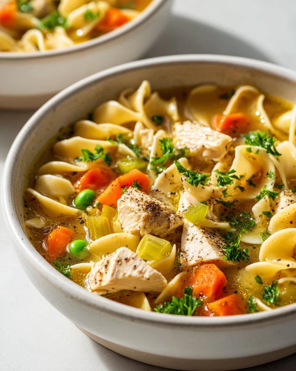 Hearty Chicken Noodle Soup Delight