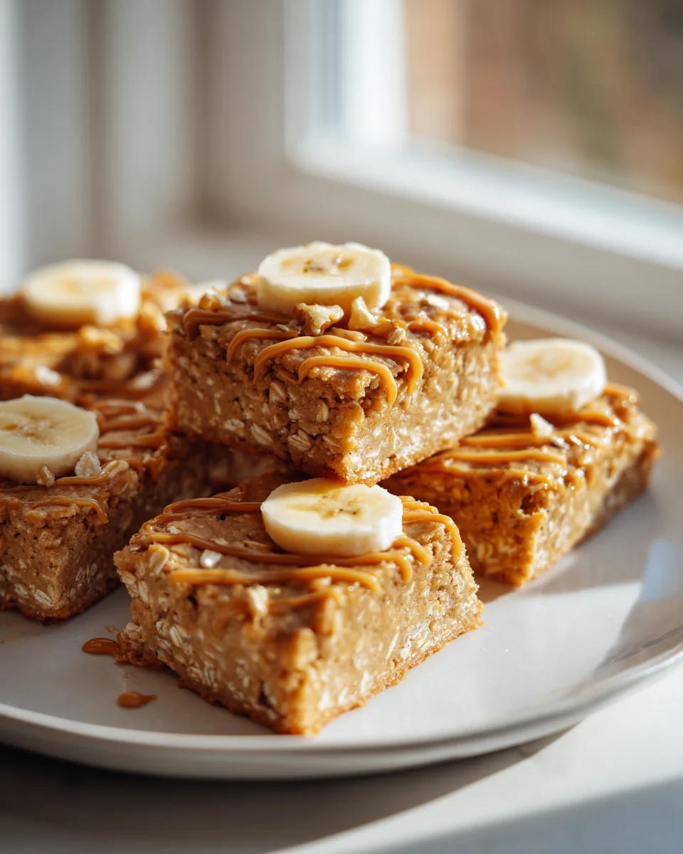 Delicious Peanut Butter Banana Oatmeal Bars Recipe to Try!