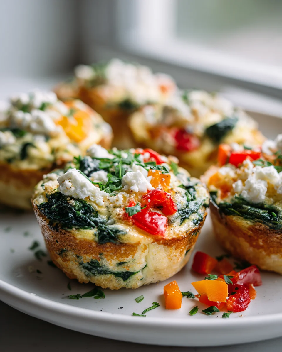 Savory Spinach & Feta Egg Muffins