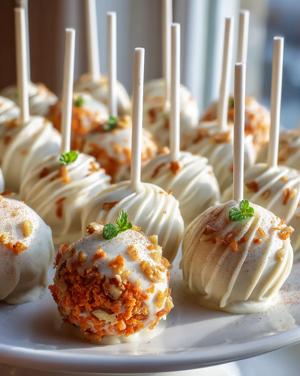Delicious Carrot Cake Mini Pops: A Sweet Treat for All!