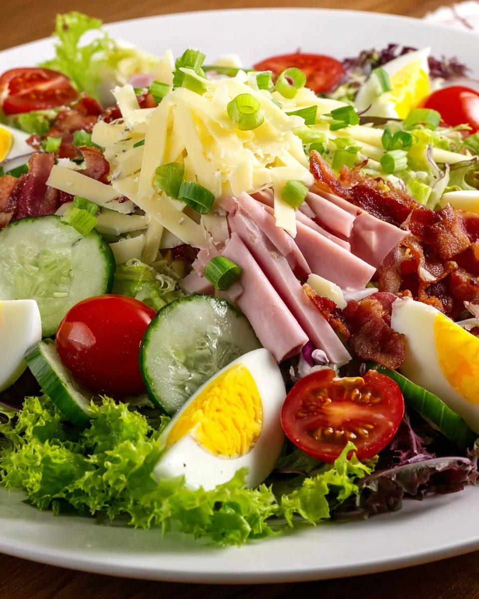 Delicious Chef Salad Recipe with Fresh Ingredients & Flavor