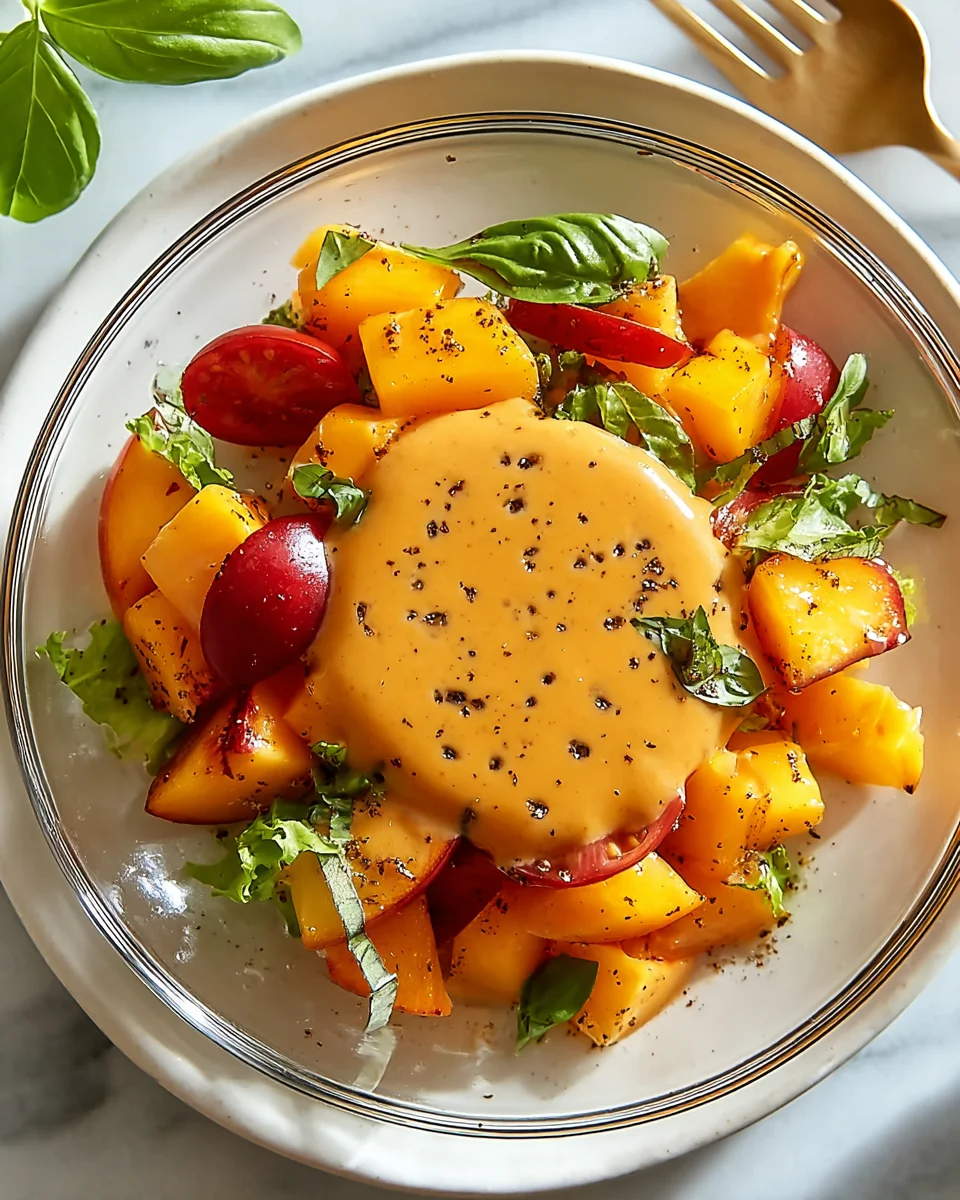 Sweet Peach & Honey Dijon Dressing