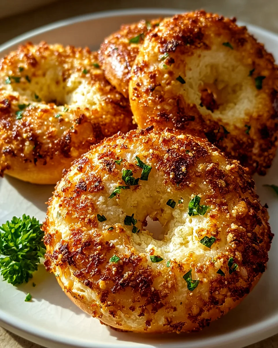 Garlic Parmesan Cottage Cheese Bagels: Easy Delicious Recipe