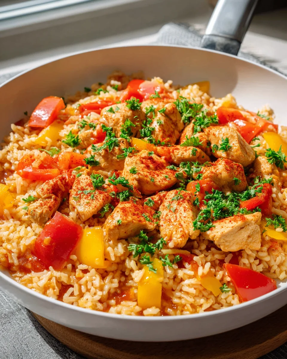 Paprika Chicken Rice Skillet