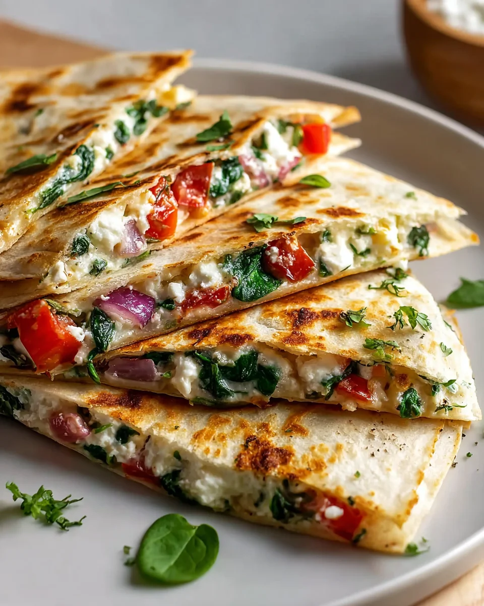 Melt-in-Your-Mouth Mediterranean Quesadilla